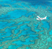 Scenic Flight - Great Barrier Reef Heart Reef Whitehaven Beach  Hill Inlet - Holiday Byron Bay