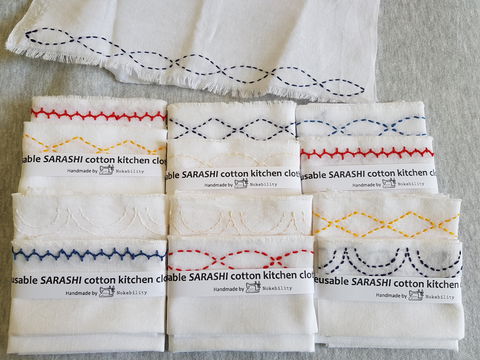 Online Live Streaming Class: Make A Sashiko Reusable Kitchen Cloth - Holiday Byron Bay 0
